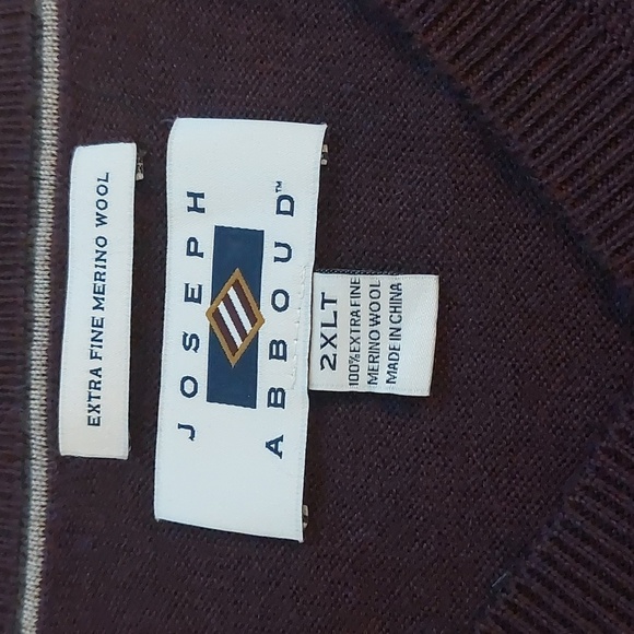 Joseph Abboud 100% merino wool sweater size 2XLT - Picture 3 of 7